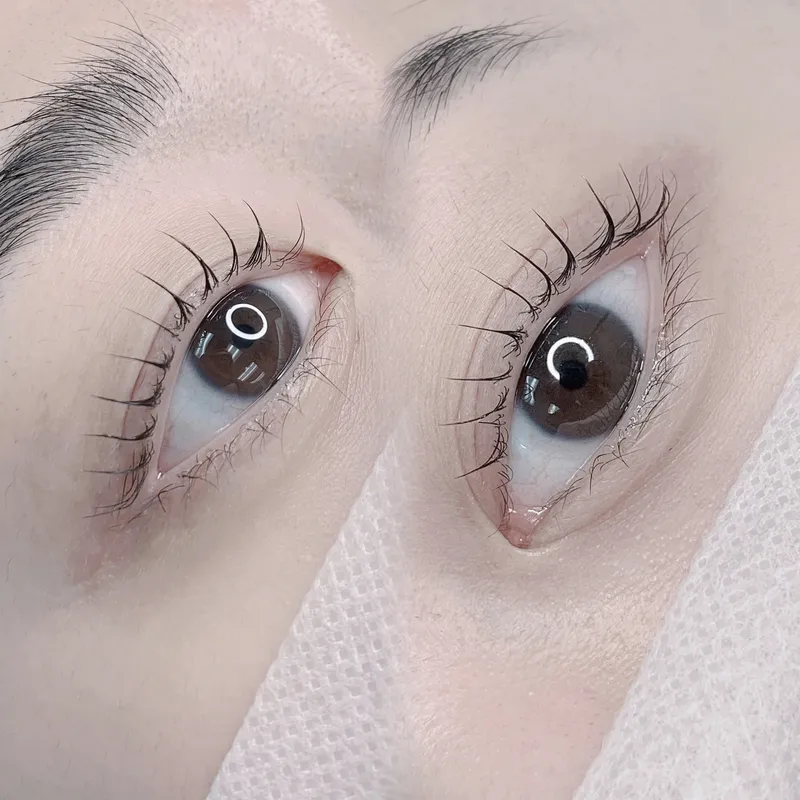 Lash lift result by Natural Brows